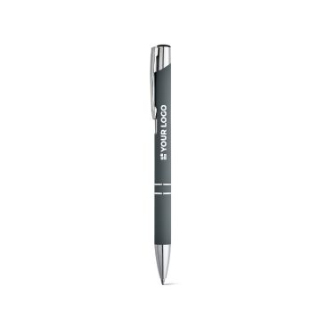 Penna personalizzata con logo corpo in gomma inchiostro nero Penna personalizzata con logo corpo in gomma inchiostro nero