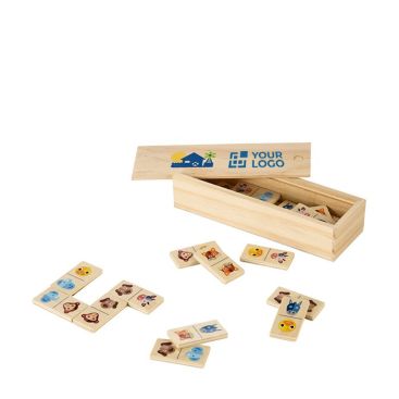 Domino personalizzato bambini soggetti di animali in scatola
