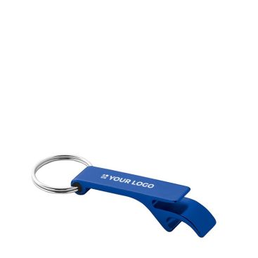 Portachiavi con logo personalizzato in colori metallici con apribottiglie