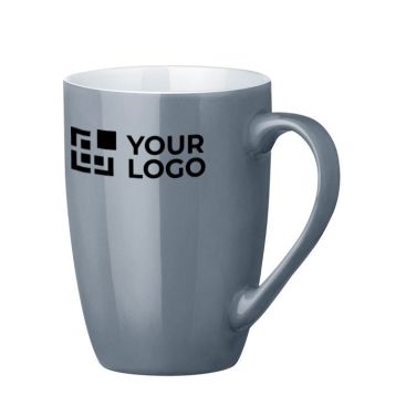 Moderna tazza di merchandising da 370ml vista area di stampa