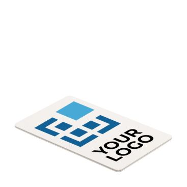 Tessera RFID personalizzabile di alluminio vista area di stampa