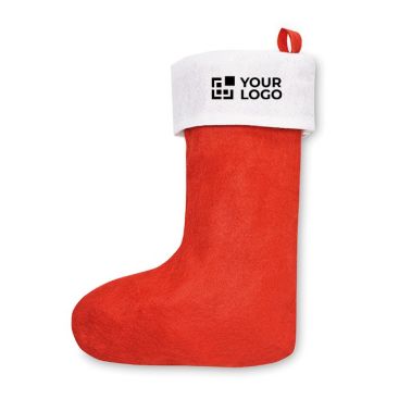 Calza per la Befana personalizzabile vista area di stampa