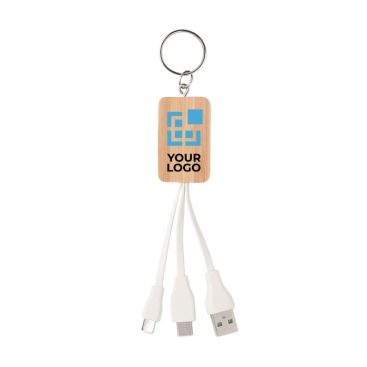 portachiavi personalizzati con cavetti color legno