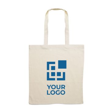 shopper personalizzate in cotone resistente vista area di stampa
