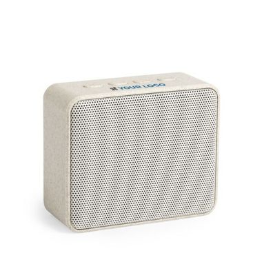 Speaker personalizzati in paglia di grano vista area di stampa