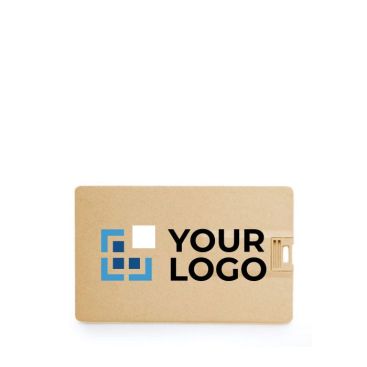 Memoria USB a forma di carta di credito in paglia al 60%