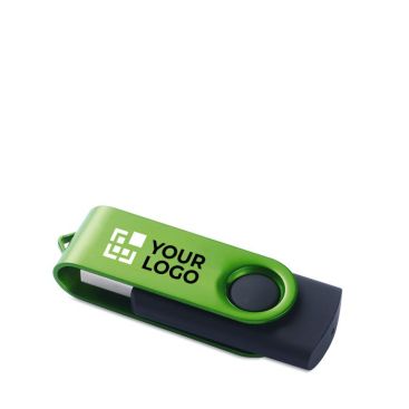 Usb promozionali 3.0 con clip colorata vista area di stampa