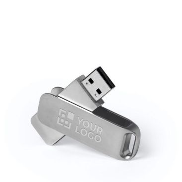 Memorie usb personalizzate di metallo vista area di stampa
