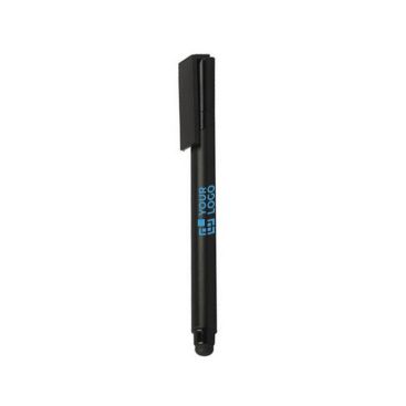 Penna moderna con gommino touch e memoria USB nel cappuccio Penna moderna con gommino touch e memoria USB nel cappuccio