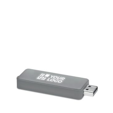 Memoria USB personalizzata con luce che illumina il logo Memoria USB personalizzata con luce che illumina il logo