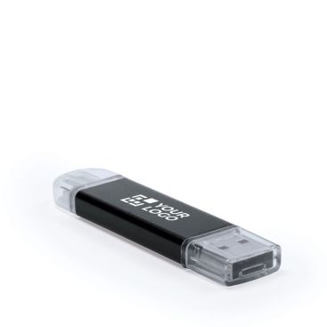 Pendrive promozionale con multi connettore vista area di stampa