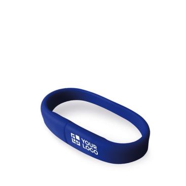 Braccialetti in gomma personalizzati con usb vista area di stampa