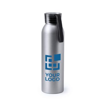 Borracce brandizzate con tappo colorato nero