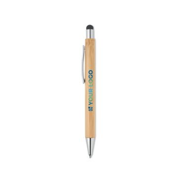 Penna touch in legno personalizzata inchiostro blu Penna touch in legno personalizzata inchiostro blu