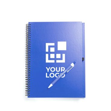 Colorati block notes personalizzati con penna vista area di stampa