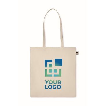 Shopper personalizzabili in cotone organico vista area di stampa