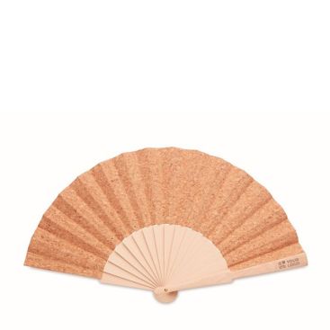 Ventagli da personalizzare con logo color beige