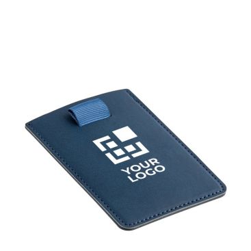 Porta tessere RFID con logo vista area di stampa