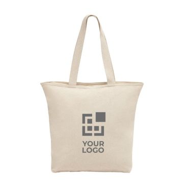 Shopper con logo da 280 g/m² vista area di stampa