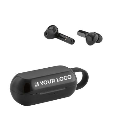 Cuffiette wireless personalizzabili vista area di stampa