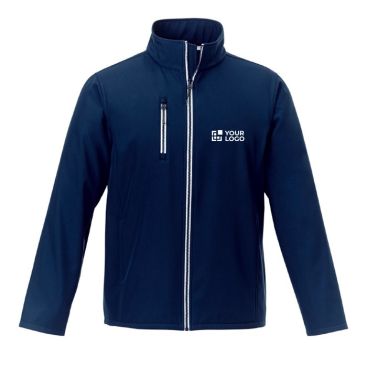 Giubbotto con logo per merchandising vista area di stampa