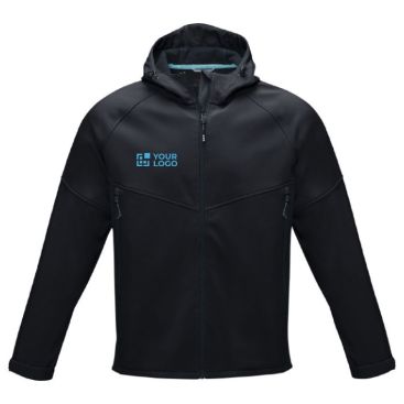 Giacche invernali softshell riciclate vista area di stampa