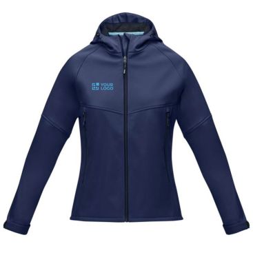 Giacca invernale sostenibile vista area di stampa