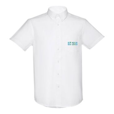 Camicie aziendali a maniche corte colore bianco