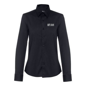 Camicia promozionale da donna in tessuto popeline 115 g/m2 THC Paris Camicia promozionale da donna in tessuto popeline 115 g/m2 THC Paris