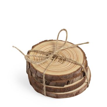 Sottobicchieri legno personalizzati vista area di stampa