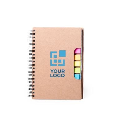 Piccolo block notes con segnapagina colore beige