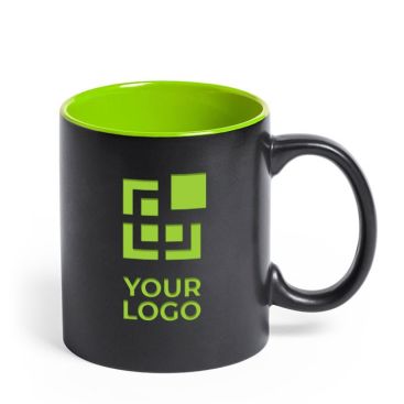 Tazze personalizzate online di colore nero colore verde chiaro