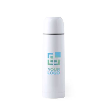 Thermos pubblicitari con logo colore bianco