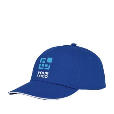 Cappelli da personalizzare in cotone vista area di stampa