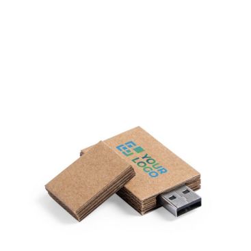 Tessere usb promozionali in cartone vista area di stampa
