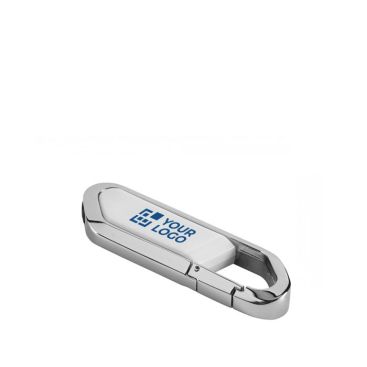 Chiavette usb promozionali a forma di moschettone vista area di stampa