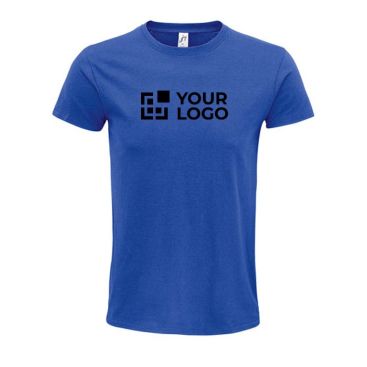 T shirt promozionali in cotone organico vista area di stampa