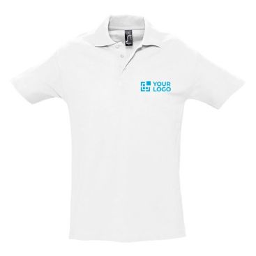 Polo con logo cotone pettinato filato da 210 g/m2 SOL'S Spring Polo con logo cotone pettinato filato da 210 g/m2 SOL'S Spring