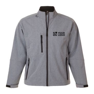Giubbotti soft shell personalizzati con logo vista area di stampa