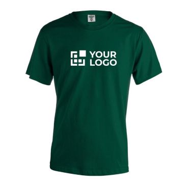 T shirt pubblicitarie in cotone 100% vista area di stampa