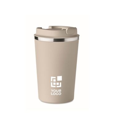Bicchiere termico con tappo anti goccia stampato da 350ml Bicchiere termico con tappo anti goccia stampato da 350ml