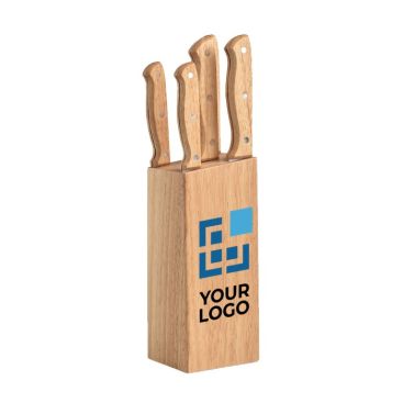 Coltelli con incisione personalizzata colore legno