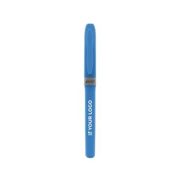Evidenziatore promozionale a forma di penna color blu