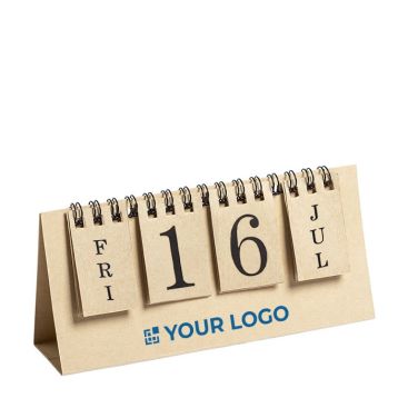 Calendario da tavolo in cartone personalizzabile