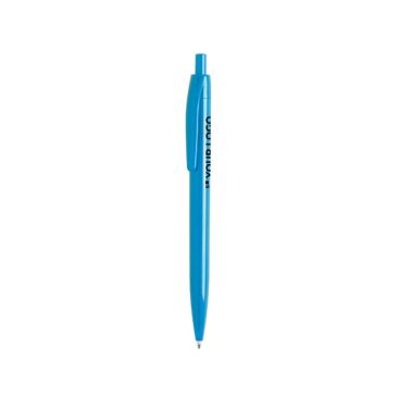 Colorata biro personalizzata con logo inchiostro blu