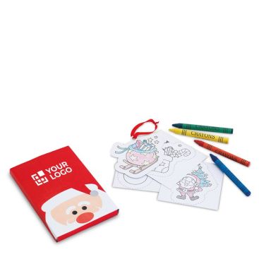 Set da colorare gadget 8 disegni prestampati e 4 colori a cera
