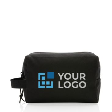 Ecologica borsa da toletta con logo vista area di stampa