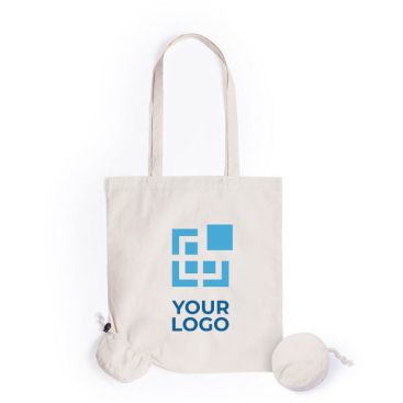 Borsa pieghevole in cotone per fiere 105 g/m2 Borsa pieghevole in cotone per fiere 105 g/m2
