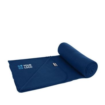Coperte di pile personalizzate in RPET vista area di stampa