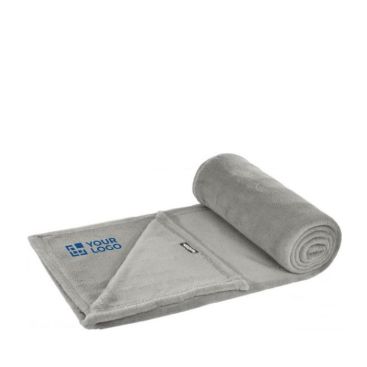 Coperta in pile coral fleece RPET vista area di stampa